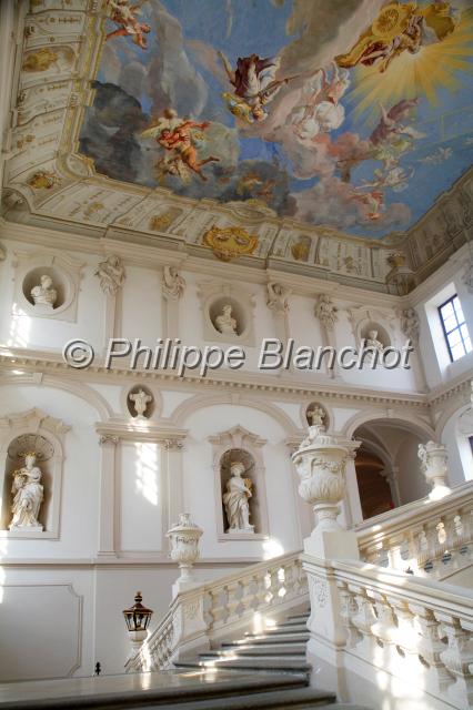 autriche krems 1.JPG - Escalier, Abbaye de Göttweig au sud de KremsVallée du Danube, Wachau, Basse-Autriche